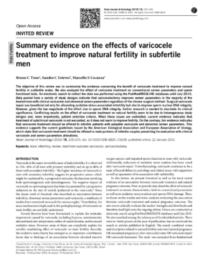 Η κιρσοκήλη και η γονιμότητα (Tiseo-et-al, 2016)